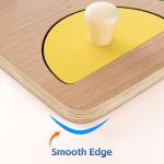 Wooden Shape Peg Puzzles for Toddlers 1-3 Years