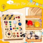 Busy Board with Lights for Toddlers, 37 Activities