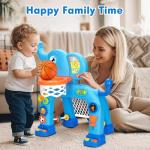 Toddler Basketball Hoop and Soccer Goal Toy
