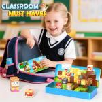 Magnetic Building Blocks in Portable Tin for Kids
