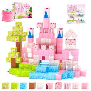 Hiwawind Princess Castle Magnetic Building Blocks