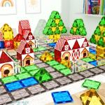 Magnetic Farm Animal Building Tiles for Kids