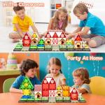 Magnetic Farm Animal Building Tiles for Kids