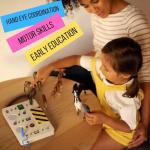 Crown Display Montessori Busy Board for Toddlers