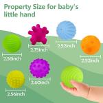 Colorful Textured Sensory Balls for Babies 6-12 Months