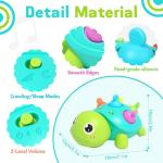 Musical Light-Up Crawling Turtle Toy for Infants