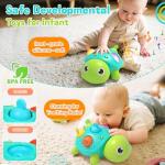Musical Light-Up Crawling Turtle Toy for Infants