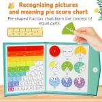 Montessori Magnetic Fraction Puzzle for Kids