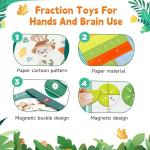 Montessori Magnetic Fraction Puzzle for Kids