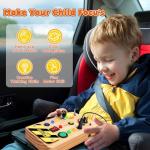 Montessori Busy Board with Color-Changing LED Lights
