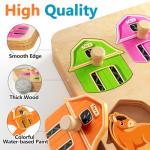 Farm Animal Wooden Puzzles for Toddlers 1-3
