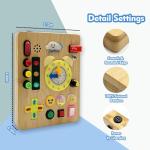 Montessori Busy Board Sensory Toy with Lights