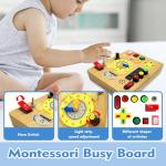 Montessori Busy Board Sensory Toy with Lights
