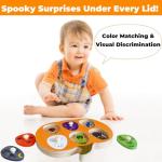 Halloween Pumpkin Wooden Peg Puzzle for Toddlers