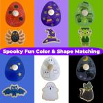 Halloween Pumpkin Wooden Peg Puzzle for Toddlers