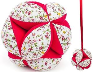 Montessori Fabric Rattle Ball for Babies 6-12 Months