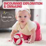 Montessori Fabric Rattle Ball for Babies 6-12 Months