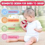Montessori Fabric Rattle Ball for Babies 6-12 Months