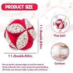 Montessori Fabric Rattle Ball for Babies 6-12 Months