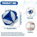 Montessori Baby Fabric Rattle Ball for Sensory Play