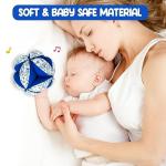 Montessori Baby Fabric Rattle Ball for Sensory Play