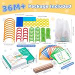 120-Piece Wooden Pattern Block Puzzle Set for Kids