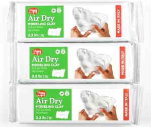 Pepy Premium White Air Dry Modeling Clay 3-Pack