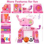 Toddler Sports Set: Basketball Hoop & Soccer Goal