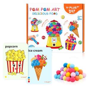 YPLUS Pompoms Art Craft Kit for Toddlers