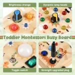 Joyreal Montessori Busy Board with LED Lights
