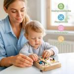 Joyreal Montessori Busy Board with LED Lights
