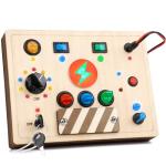Montessori Busy Board with LED for Toddlers