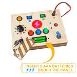 Montessori Busy Board with LED for Toddlers