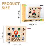 Montessori Busy Board with LED for Toddlers