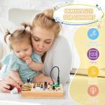 Montessori Busy Board with LED for Toddlers