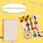 Montessori Busy Board with LED for Toddlers