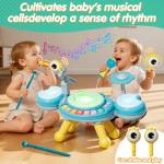 Light-Up Toddler Drum Set with Microphone
