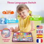 Trilingual Learning Tablet for Toddlers with Music
