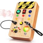 Busy Board Montessori Toy with LED Lights