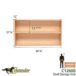2-Shelf Bookcase and Toy Storage Organizer
