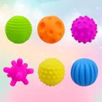 6 Pack Soft Textured Sensory Balls for Kids