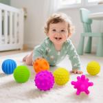 6 Pack Soft Textured Sensory Balls for Kids