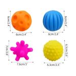 6 Pack Soft Textured Sensory Balls for Kids