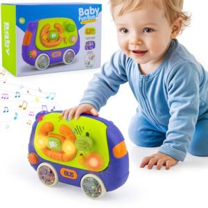 Ayyomo 3-in-1 Light-Up Montessori Bus Toy