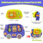 Ayyomo 3-in-1 Light-Up Montessori Bus Toy