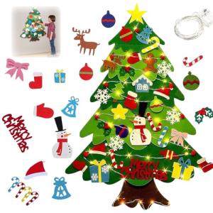 Montessori DIY Felt Christmas Tree Set for Kids
