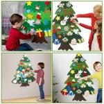 Montessori DIY Felt Christmas Tree Set for Kids