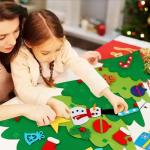 Montessori DIY Felt Christmas Tree Set for Kids