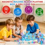 140PCS Light-Up Magnetic Building Blocks Set