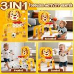 Toddler Basketball Hoop and Soccer Goal Toy